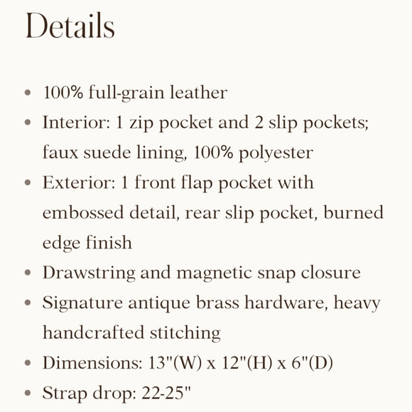 Patricia Nash Giorgia Drawstring Crossbody - Picture 10 of 10